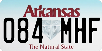 AR license plate 084MHF