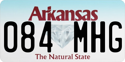 AR license plate 084MHG