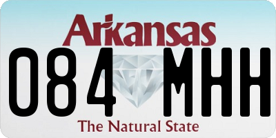 AR license plate 084MHH