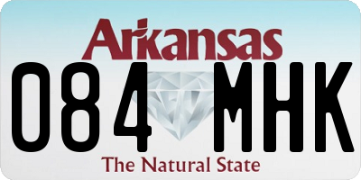 AR license plate 084MHK