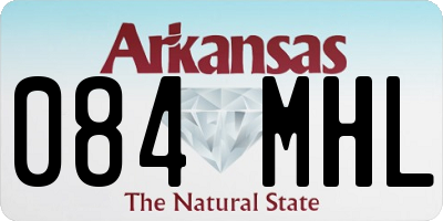 AR license plate 084MHL