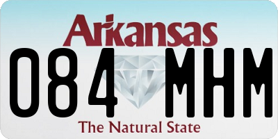 AR license plate 084MHM