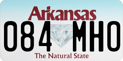 AR license plate 084MHO