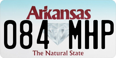 AR license plate 084MHP