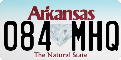 AR license plate 084MHQ