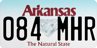 AR license plate 084MHR