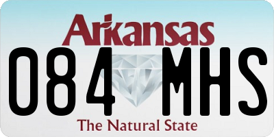 AR license plate 084MHS