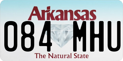 AR license plate 084MHU