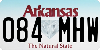 AR license plate 084MHW