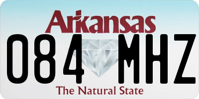 AR license plate 084MHZ