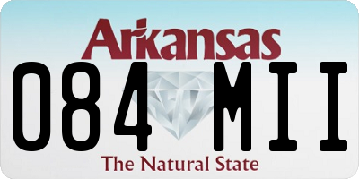AR license plate 084MII