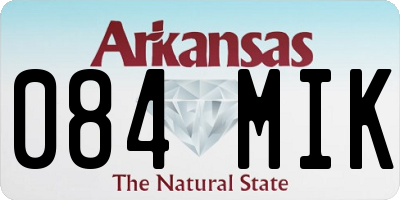 AR license plate 084MIK