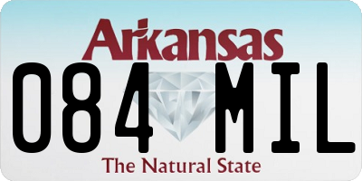 AR license plate 084MIL