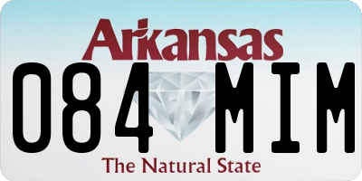 AR license plate 084MIM