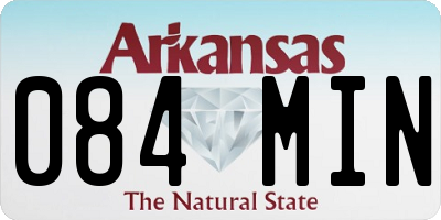 AR license plate 084MIN