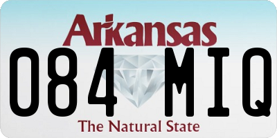 AR license plate 084MIQ