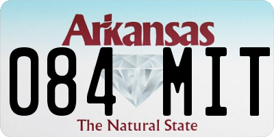 AR license plate 084MIT