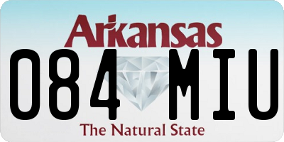 AR license plate 084MIU