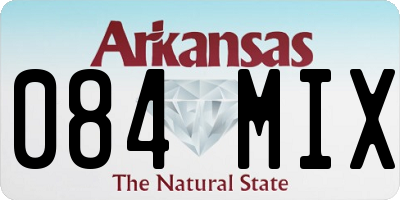 AR license plate 084MIX