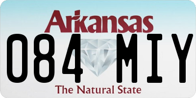 AR license plate 084MIY