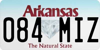 AR license plate 084MIZ