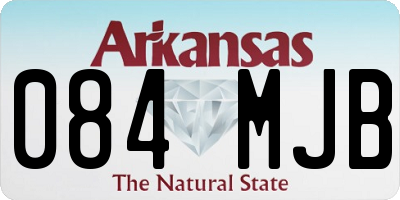 AR license plate 084MJB