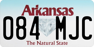 AR license plate 084MJC