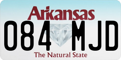 AR license plate 084MJD