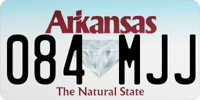 AR license plate 084MJJ