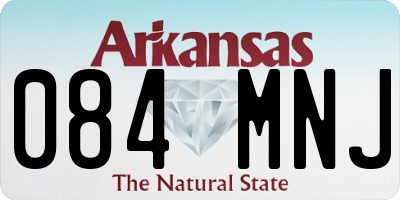 AR license plate 084MNJ