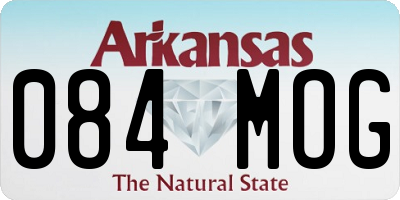 AR license plate 084MOG
