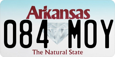 AR license plate 084MOY
