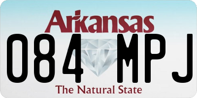 AR license plate 084MPJ