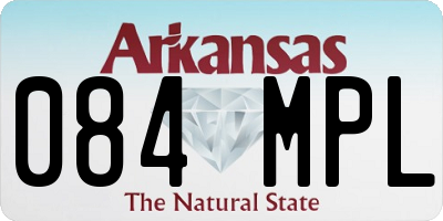 AR license plate 084MPL