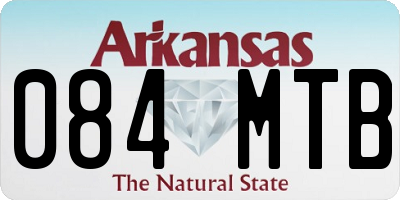 AR license plate 084MTB