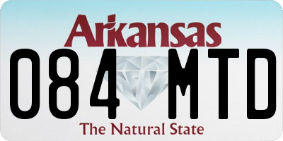 AR license plate 084MTD