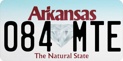 AR license plate 084MTE