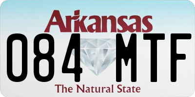 AR license plate 084MTF
