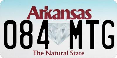 AR license plate 084MTG