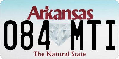 AR license plate 084MTI
