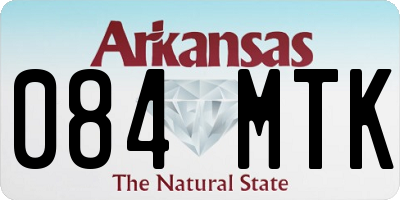 AR license plate 084MTK
