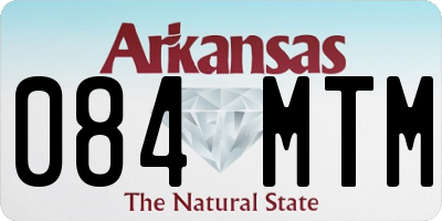 AR license plate 084MTM
