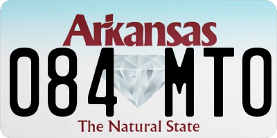 AR license plate 084MTO