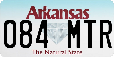 AR license plate 084MTR