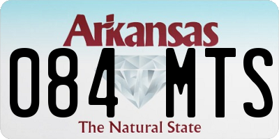 AR license plate 084MTS