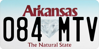 AR license plate 084MTV