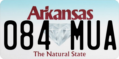 AR license plate 084MUA