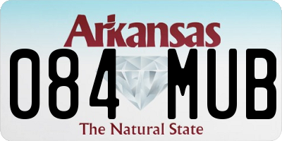 AR license plate 084MUB