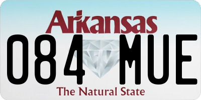 AR license plate 084MUE