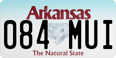AR license plate 084MUI